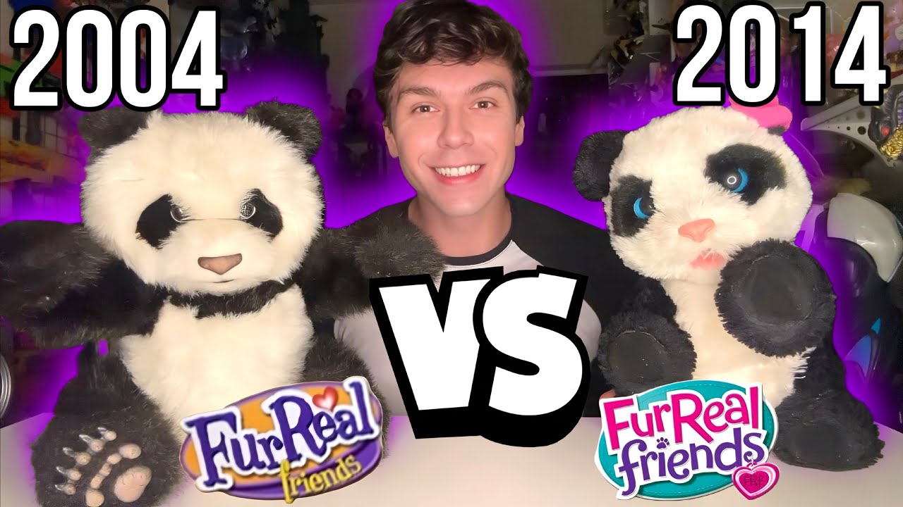 COMPARANDO PANDA ANIMATRÔNICO 2004 VS 2014 FURREAL FRIENDS HASBRO COLEÇÃO PETER TOYS