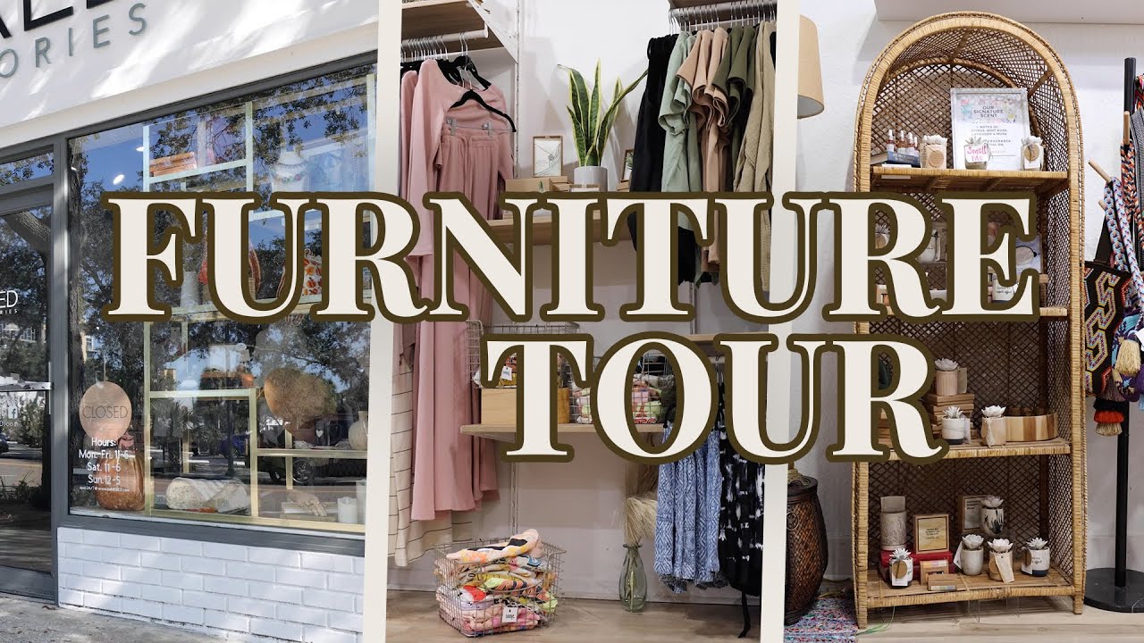 Boutique Tour | Creative ways to display furniture & fixtures WITHOUT breaking the bank!