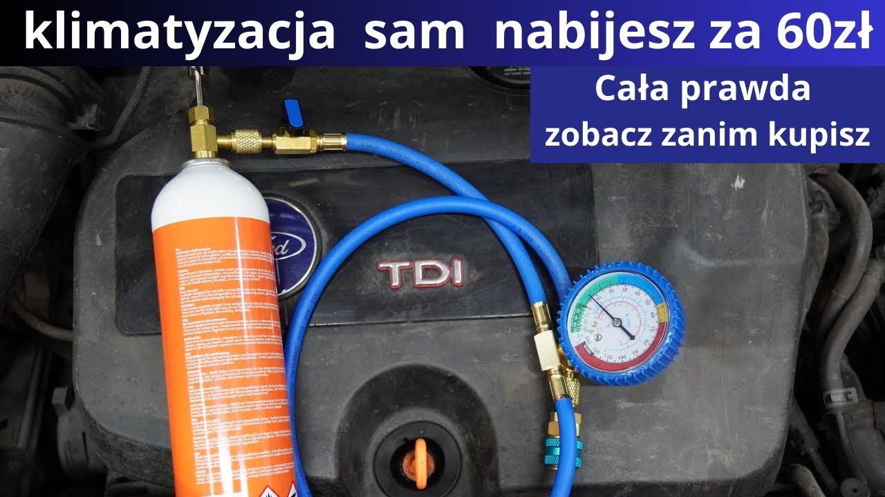 Zestaw do nabijania klimatyzacji zabacz zanim to zrobisz