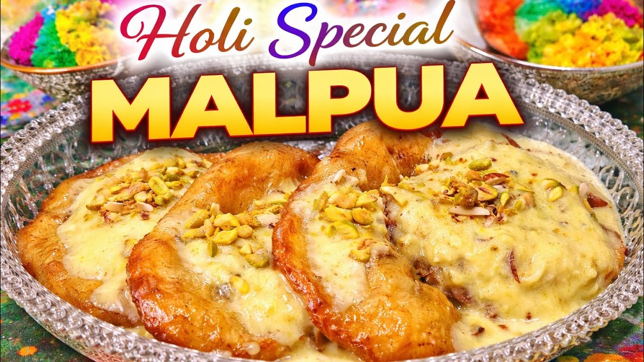 Holi Special Malpua Recipe | Rabri Malpua Banane Ki Easy Recipe |मावा मालपुआ रबड़ी के साथ #Holi #yt.