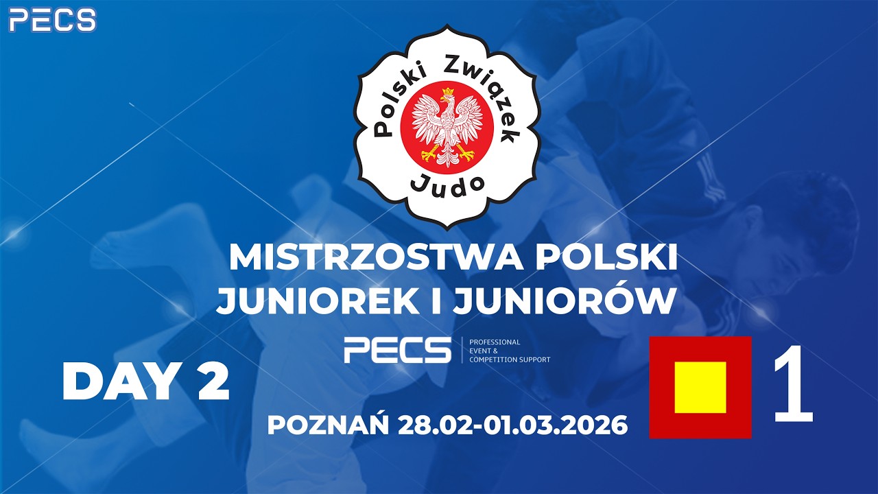 DZIEŃ 2 - TATAMI 1 - MISTRZOSTWA POLSKI JUNIOREK I JUNIORÓW 28.02-01.03.2026 POZNAŃ