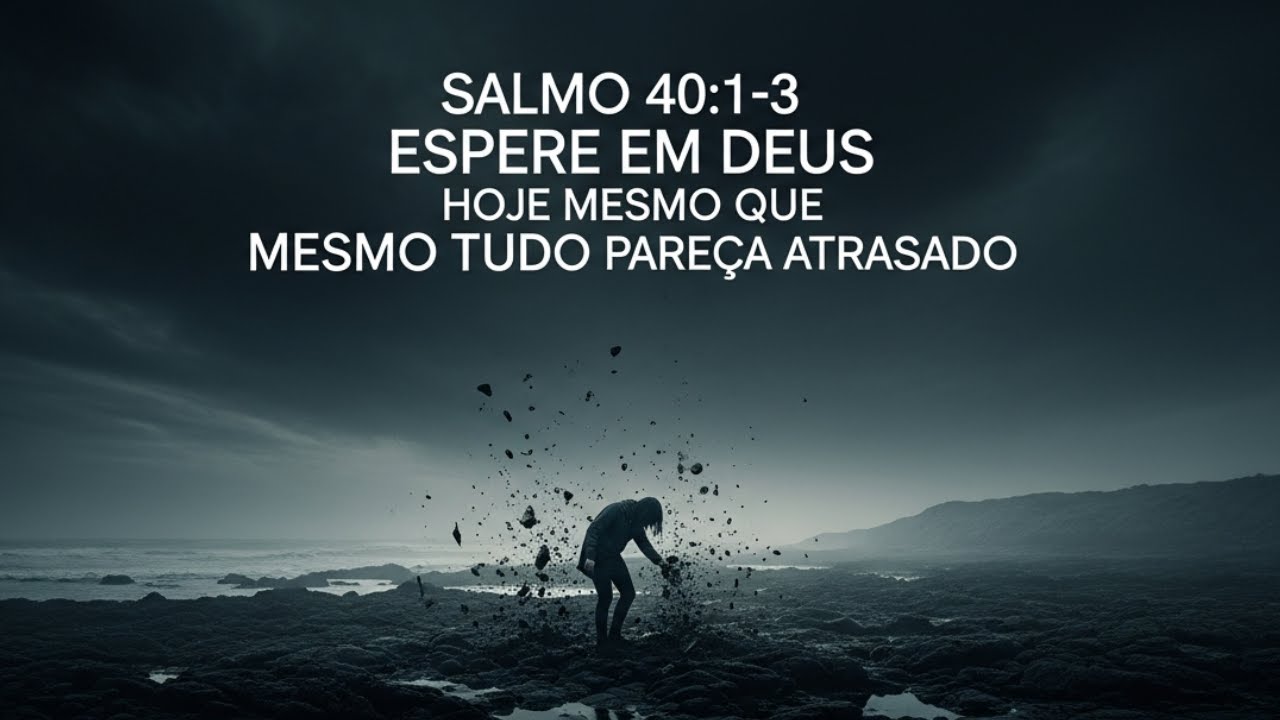 Salmo 40:1-3 Espere em Deus HOJE Mesmo Que Tudo Pareça Atrasado