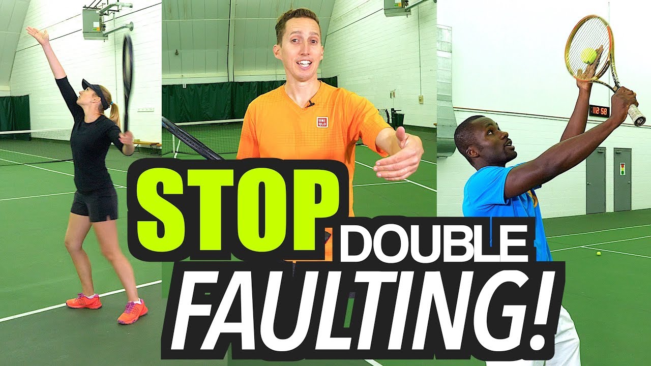 How to STOP Double Faulting! - tennis serve lesson