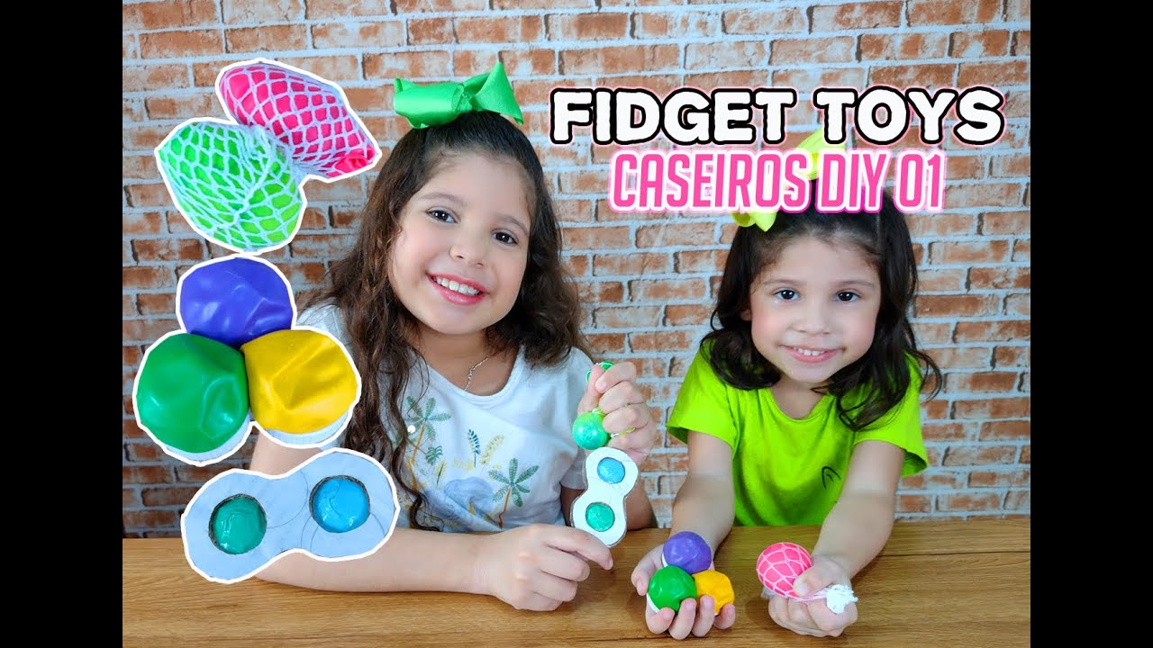 FIDGET TOYS CASEIROS #01 | como fazer fidget toys