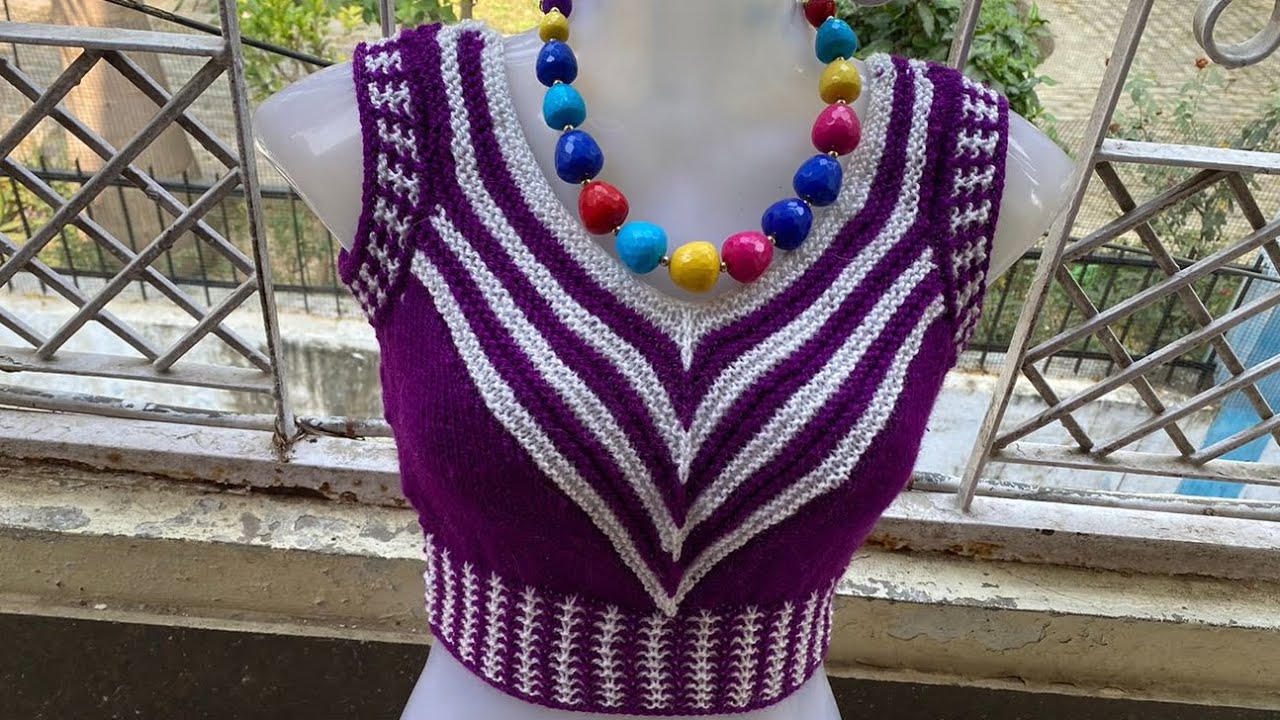 डिज़ाइनर ब्लाउस बनाए बहुत आसानी से ।। Designer woollen blouse (part-1)