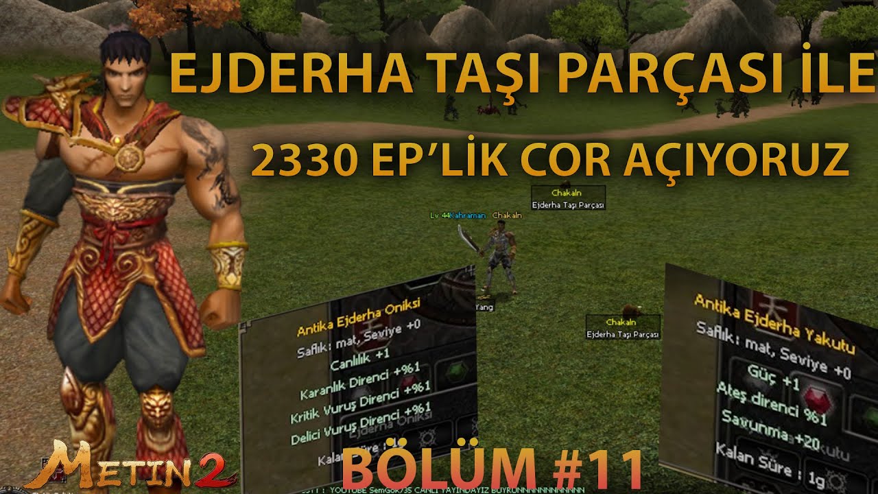 Ejderha Taşı Par&ccedil;ası ile 10 G&uuml;nde Ka&ccedil; Cor Alınabilir ? | 233 Adet Cor A&ccedil;ıyoruz  | Metin2 Ezel