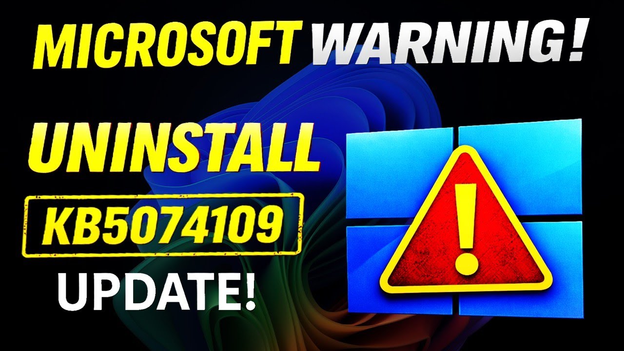 Microsoft предупреждает: немедленно удалите Windows 11 KB5074109.