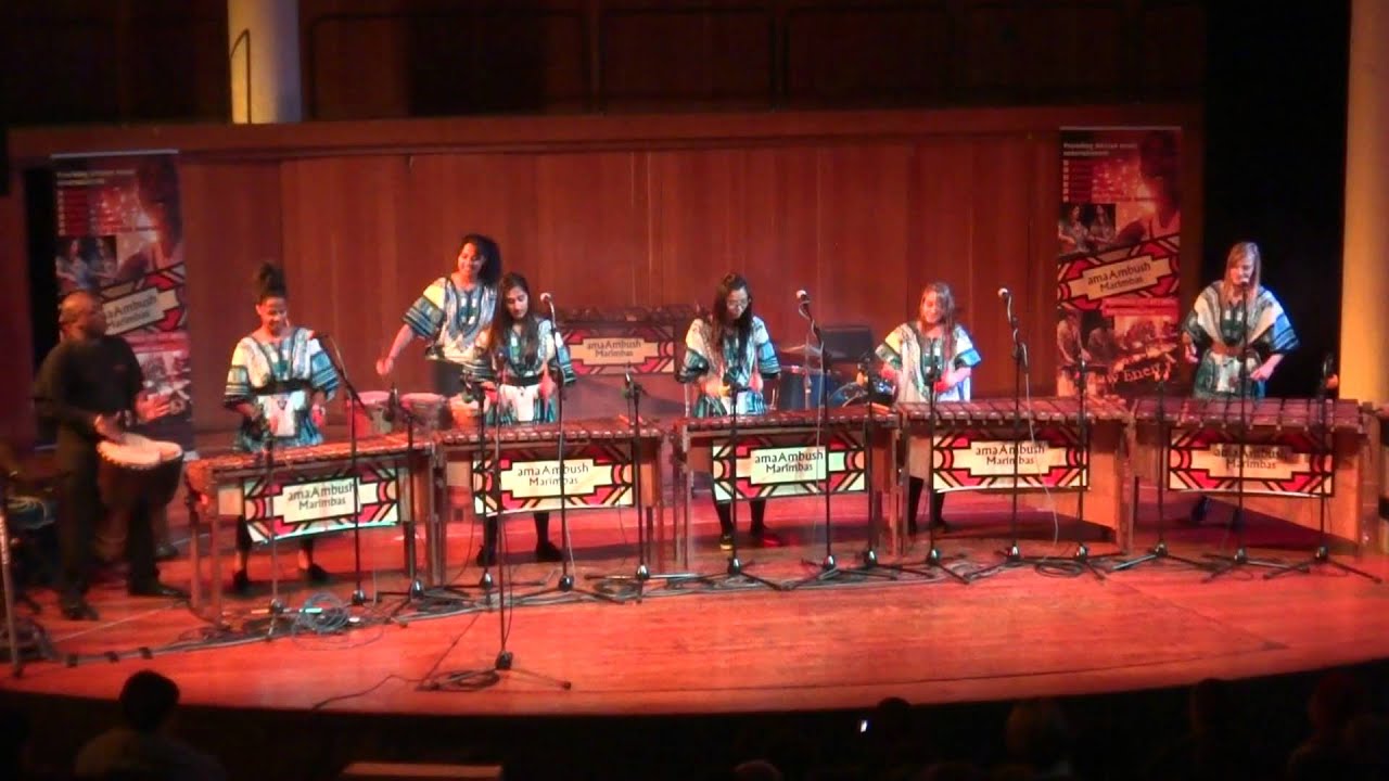 Cape Town Marimba Festival 2012 - Wynberg Girls High School Junior Band playing a Beautiful Girls