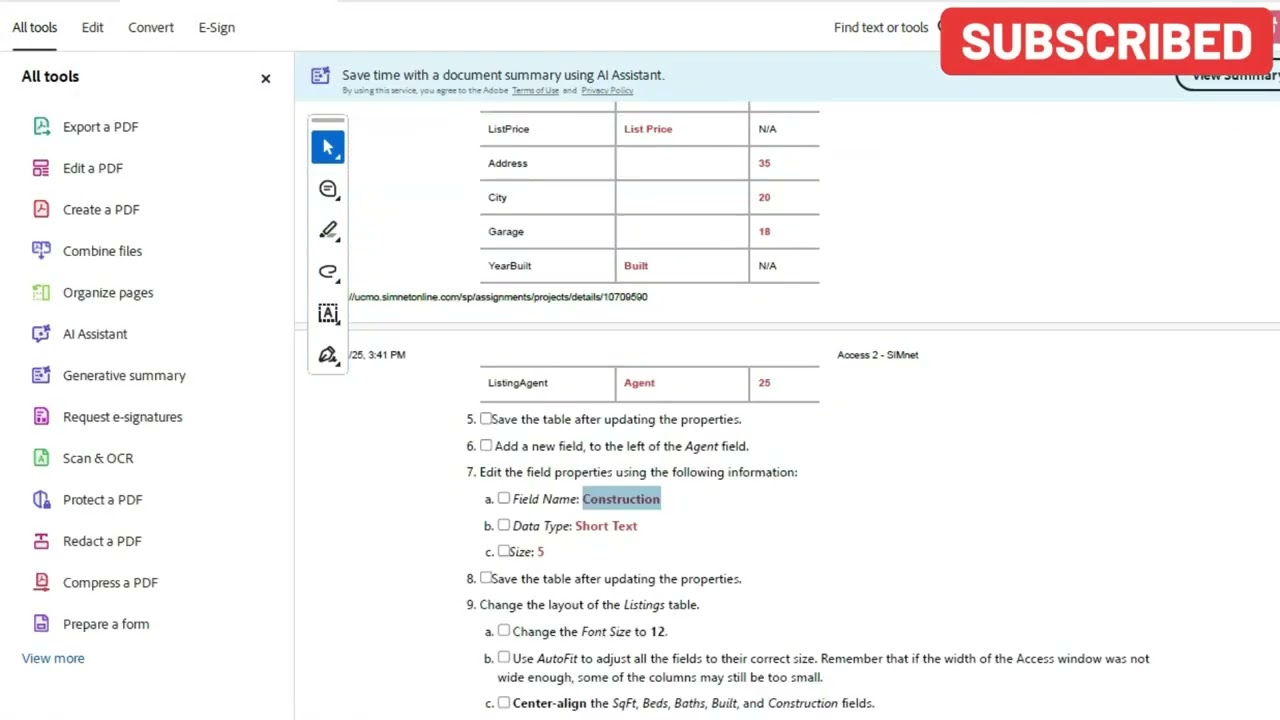 Access 2 Advanced Project 1-7
