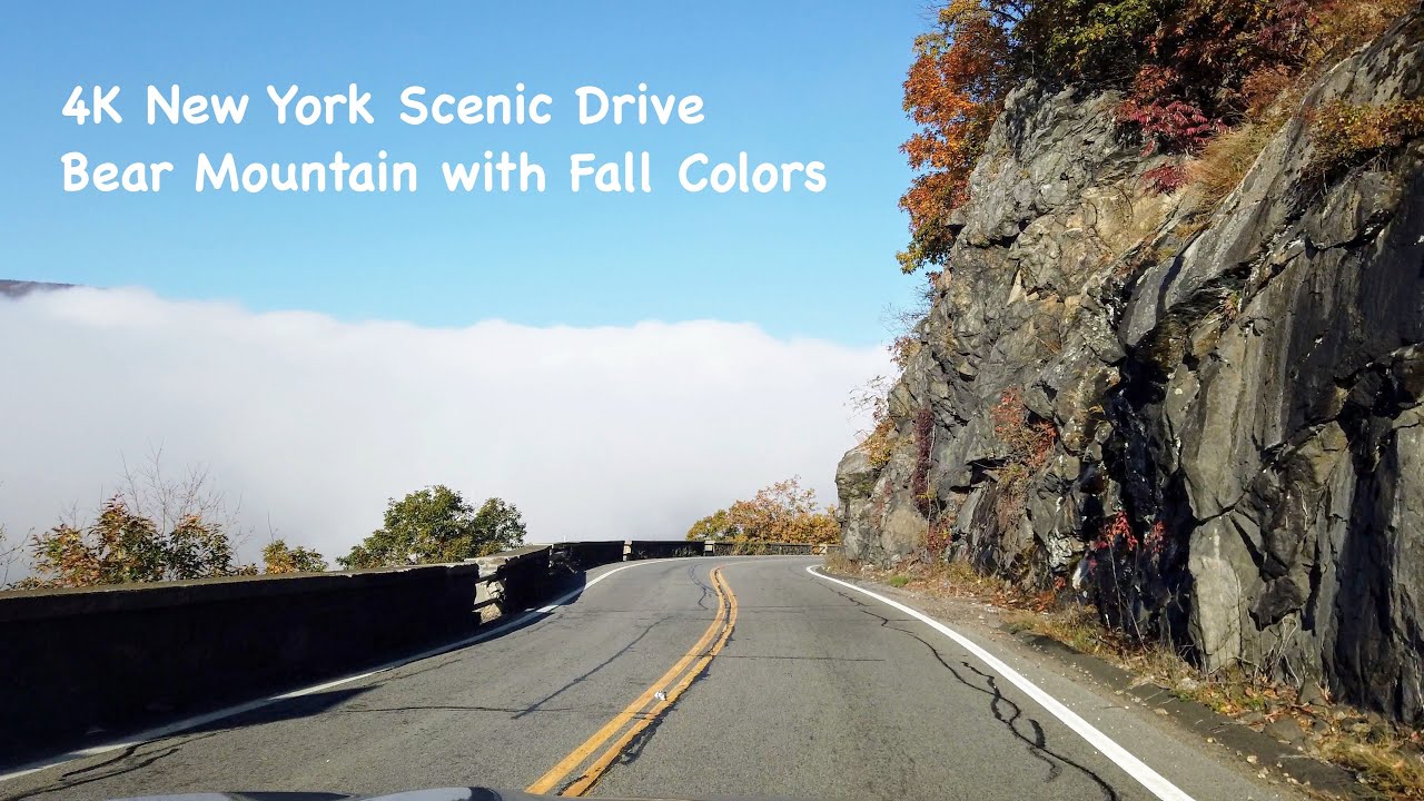 4K New York - Bear Mountain Scenic Drive with Fall Foliage 2021