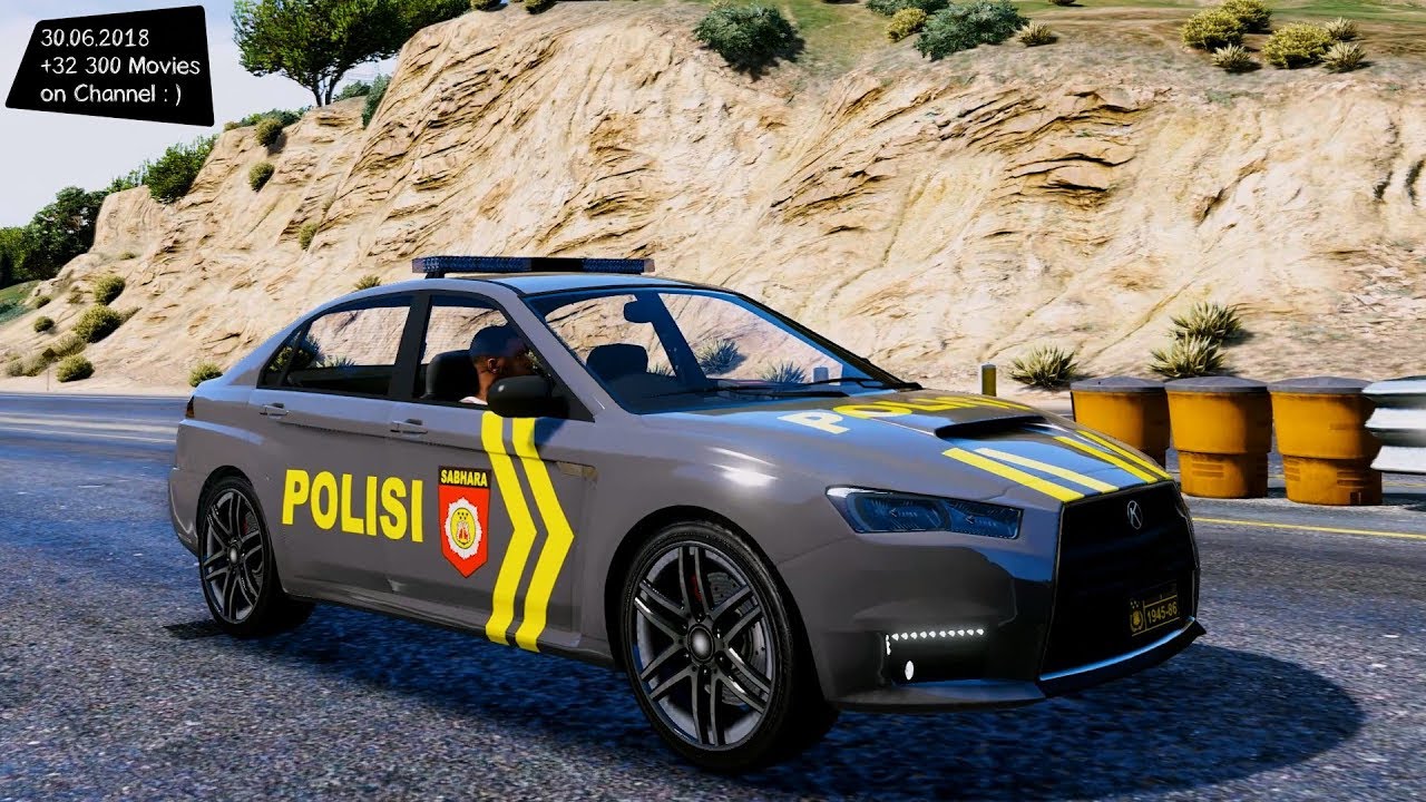 Indonesian National Police - Lore Friendly Pack Test Drive GTA V _REVIEW