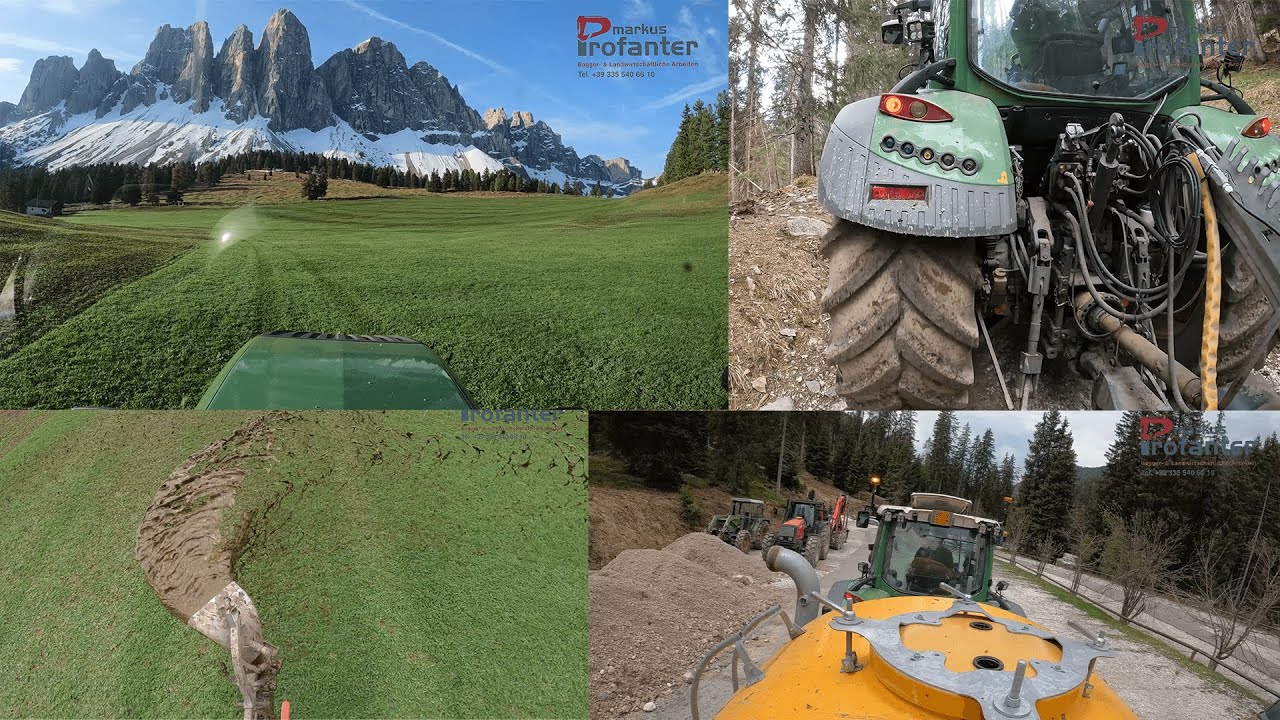 (GoPro) verschiedene Views | Gülle Fahren 2022 | Fendt 312 Vario S4 | Zunhammer 7 m³ Tandem