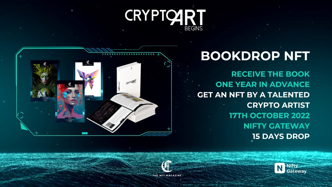 BOOKDROP NFT | Crypto Art - Begins | The NFT Magazine | Nifty Gateway