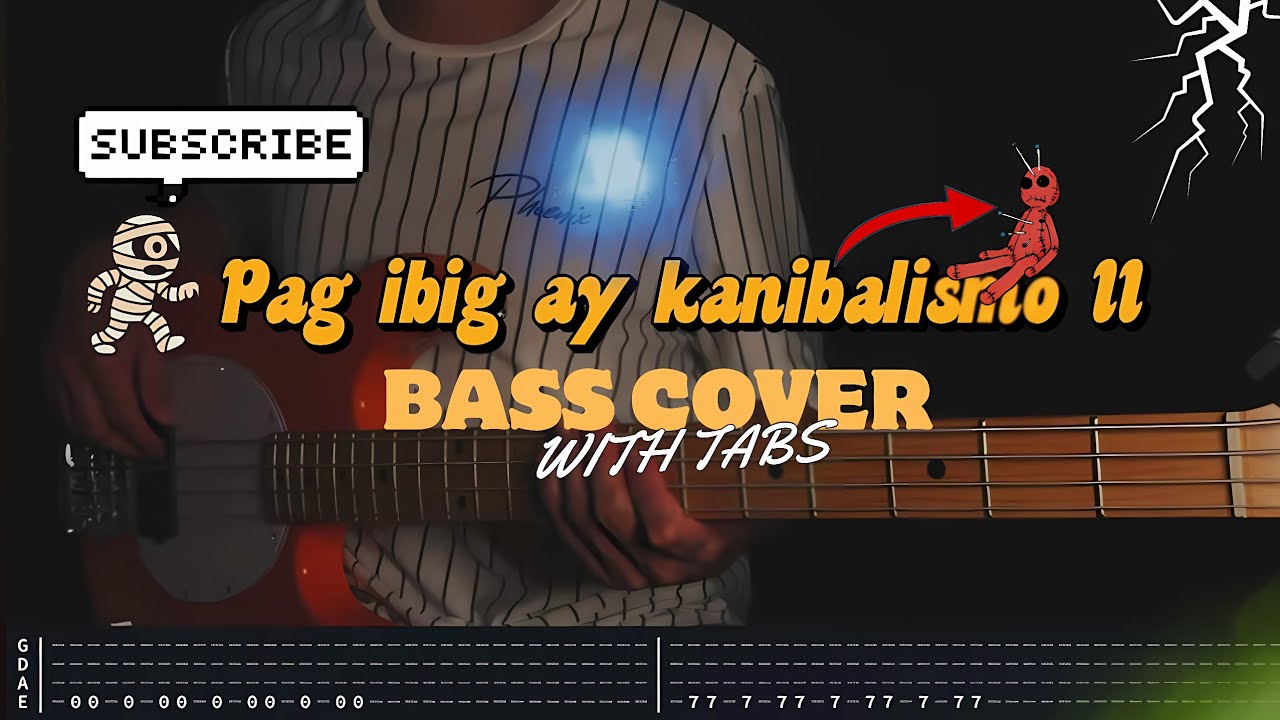 Pag-ibig ay kanibalismo Bass cover with tabs by Fitterkarma #fitterkarma 