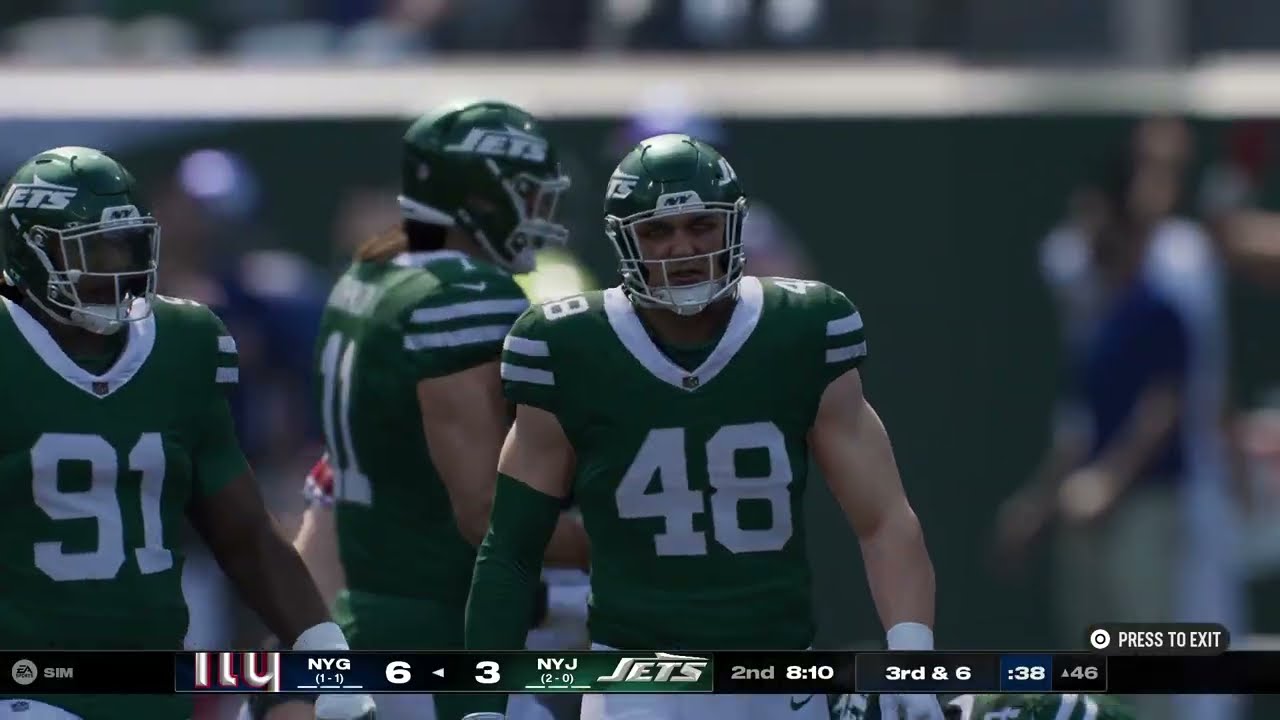 2027: Week 3 - Giants vs. Jets 1st Half