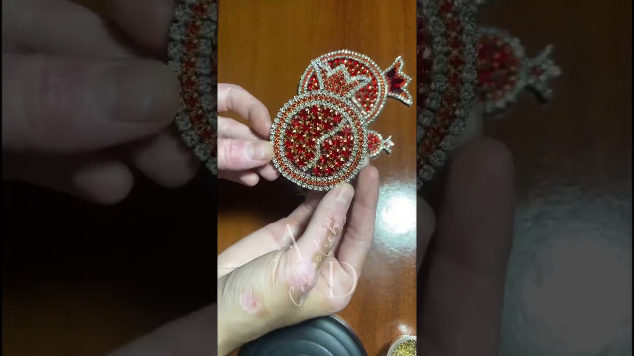 Pomegranate tutorial✨ || Anor komplekt yasashni o’rganamiz💫|| Своими руками🫶🏼  #kelinlook #diadema