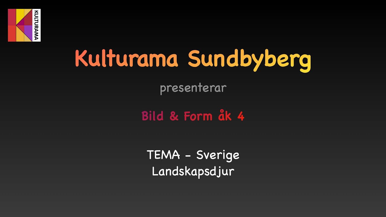 Kulturama Sundbyberg Bild&Form åk 4