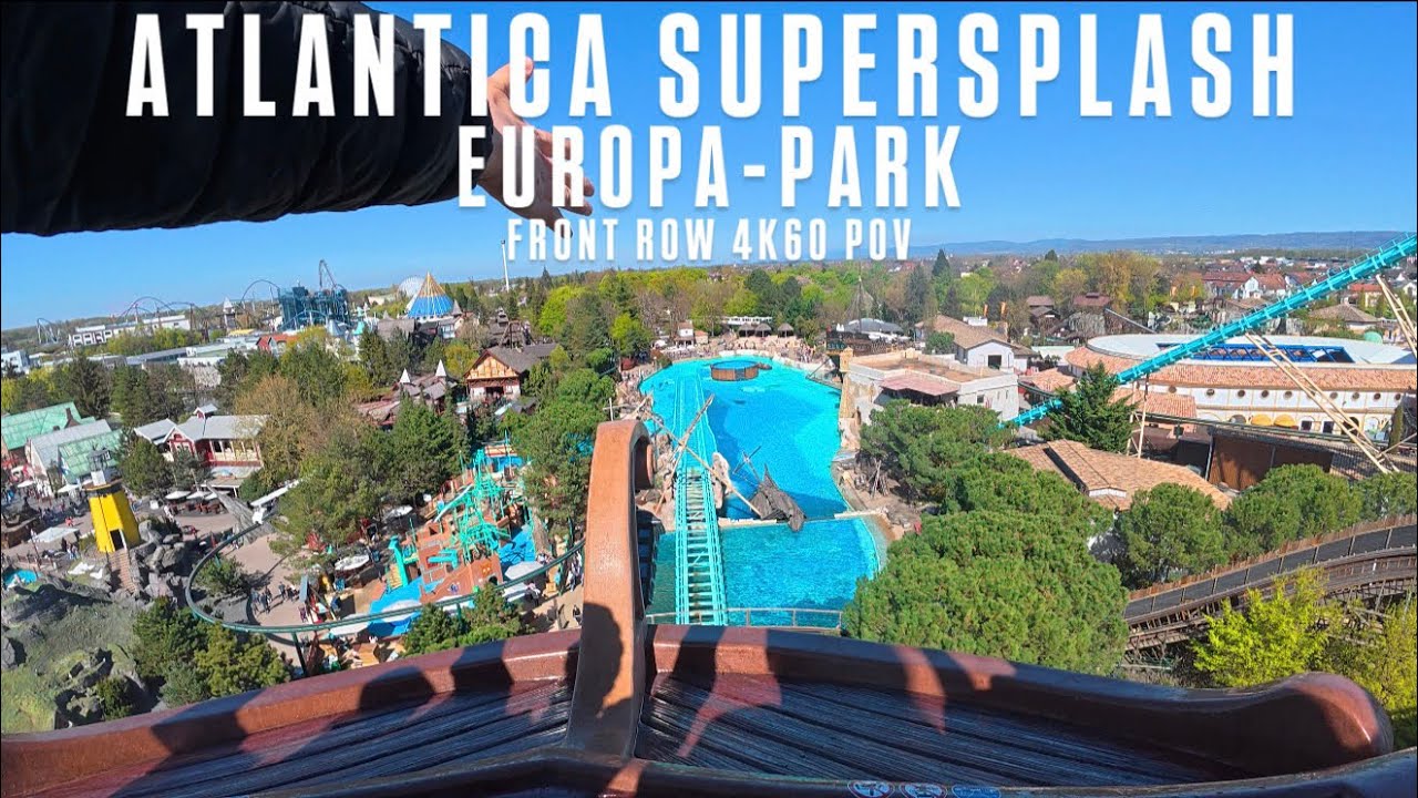 ATLANTICA SUPERSPLASH: Europa-Park | Mack Water Coaster | Front Row 4K60 POV [2025]