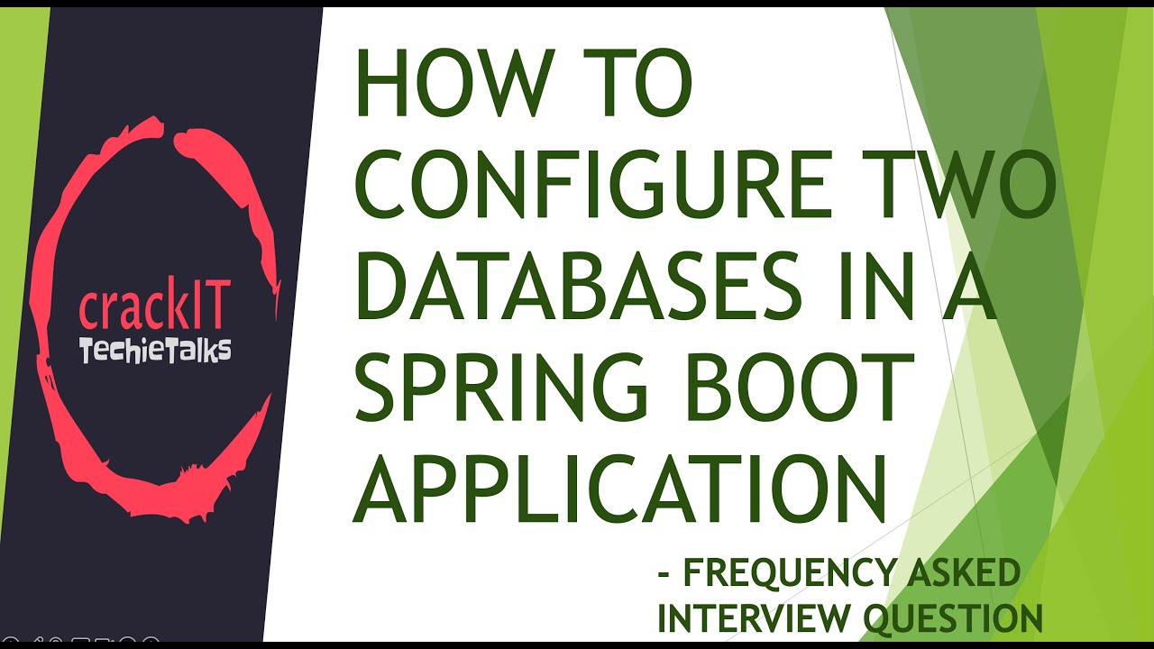 Как подключить несколько баз данных в одном приложении Springboot?