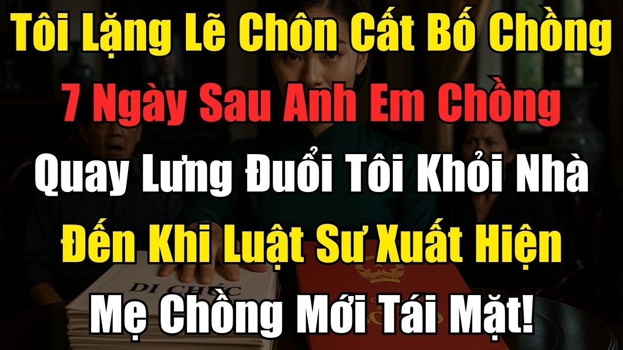 Tôi Lo Tang Bố Chồng, 7 Ngày Sau Bị Đuổi Khỏi Nhà… Nhưng Khi Luật Sư Xuất Hiện, Mẹ Chồng Tái Mặt!