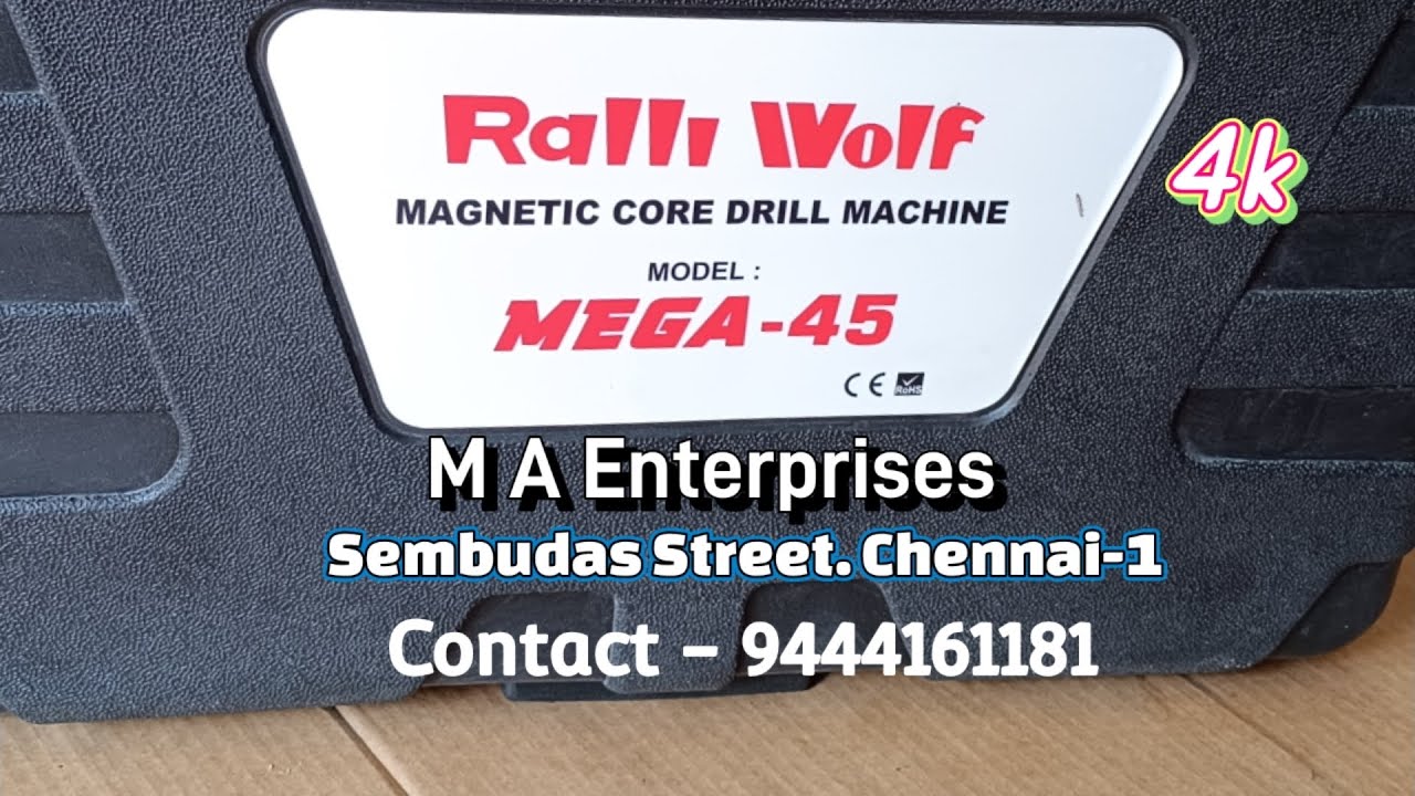 Ralli wolf Magnetic Core Drill Machine Model Mega-45 | Ralli wolf | Magnetic Core Drill Machine
