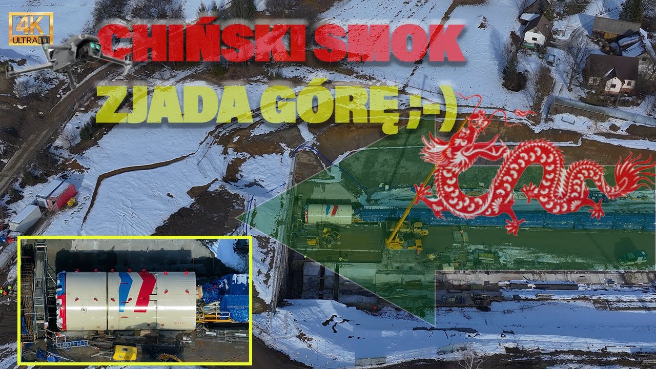 Chiński smok zjada górę czyli #TBM gotowa do pracy pod Pisarzową | Chinese #Dragon Eating a mountain