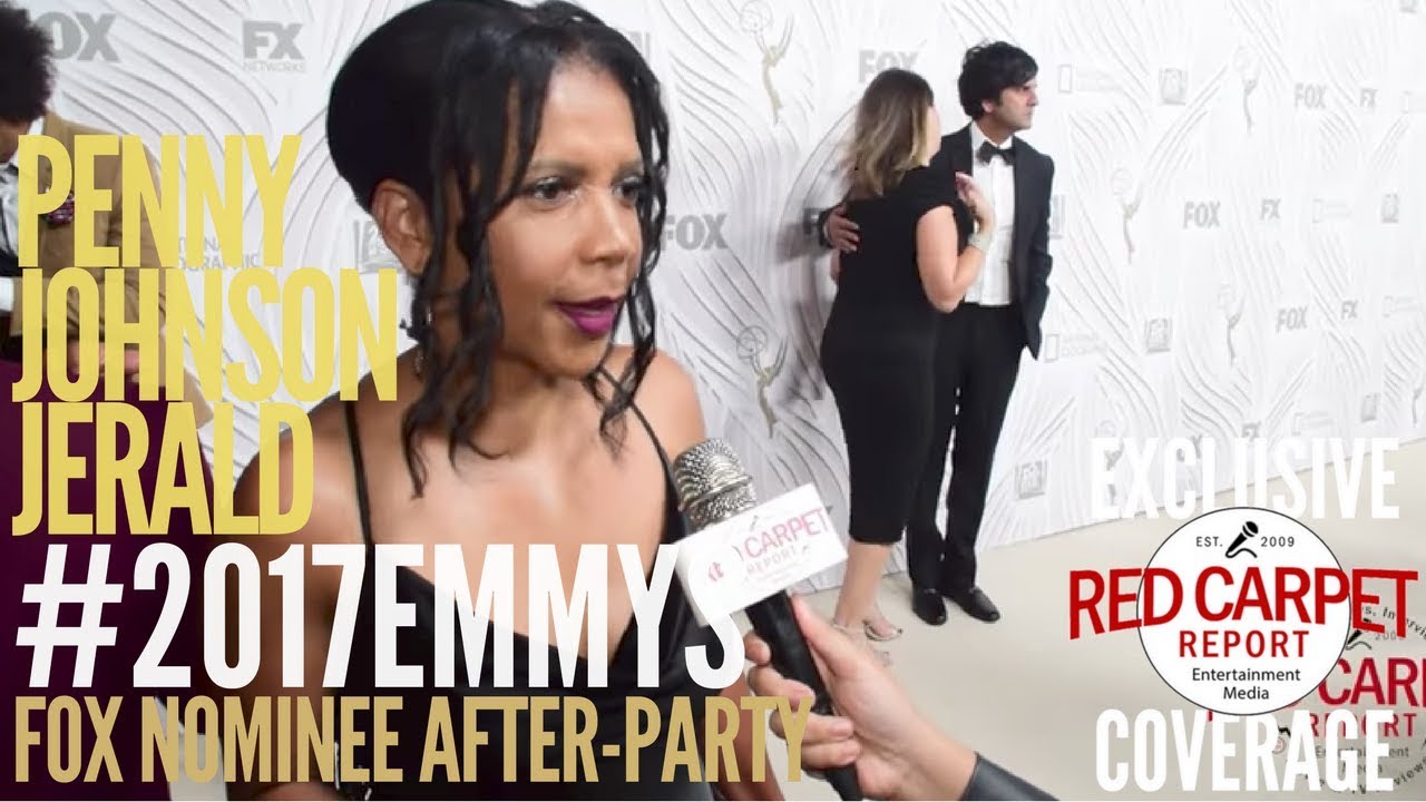 Penny Johnson Jerald #TheOrville interviewed after 2017 Emmys at FOX Nominee After-Party #Emmys