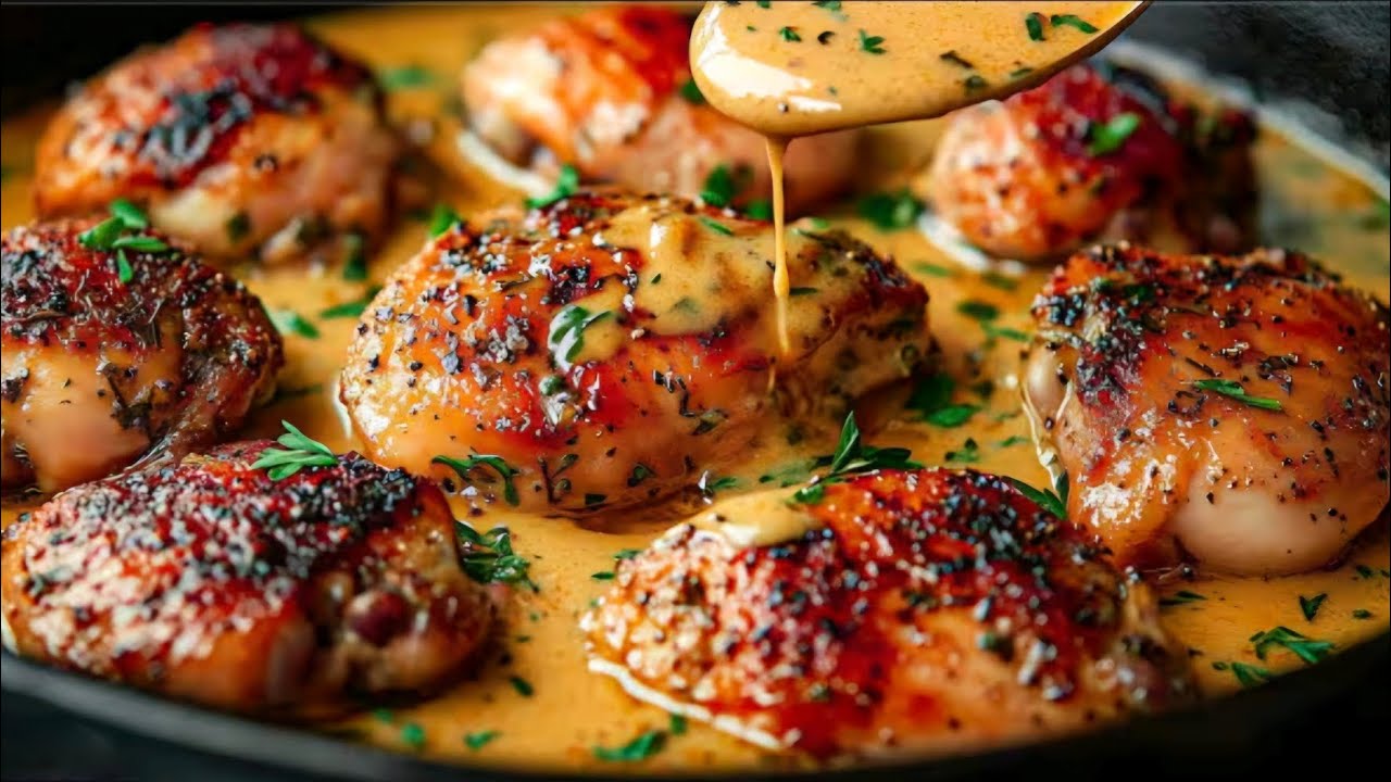 The Creamiest Chicken Thigh Recipe EVER 🤯🔥 | Ready in 4 Minutes!