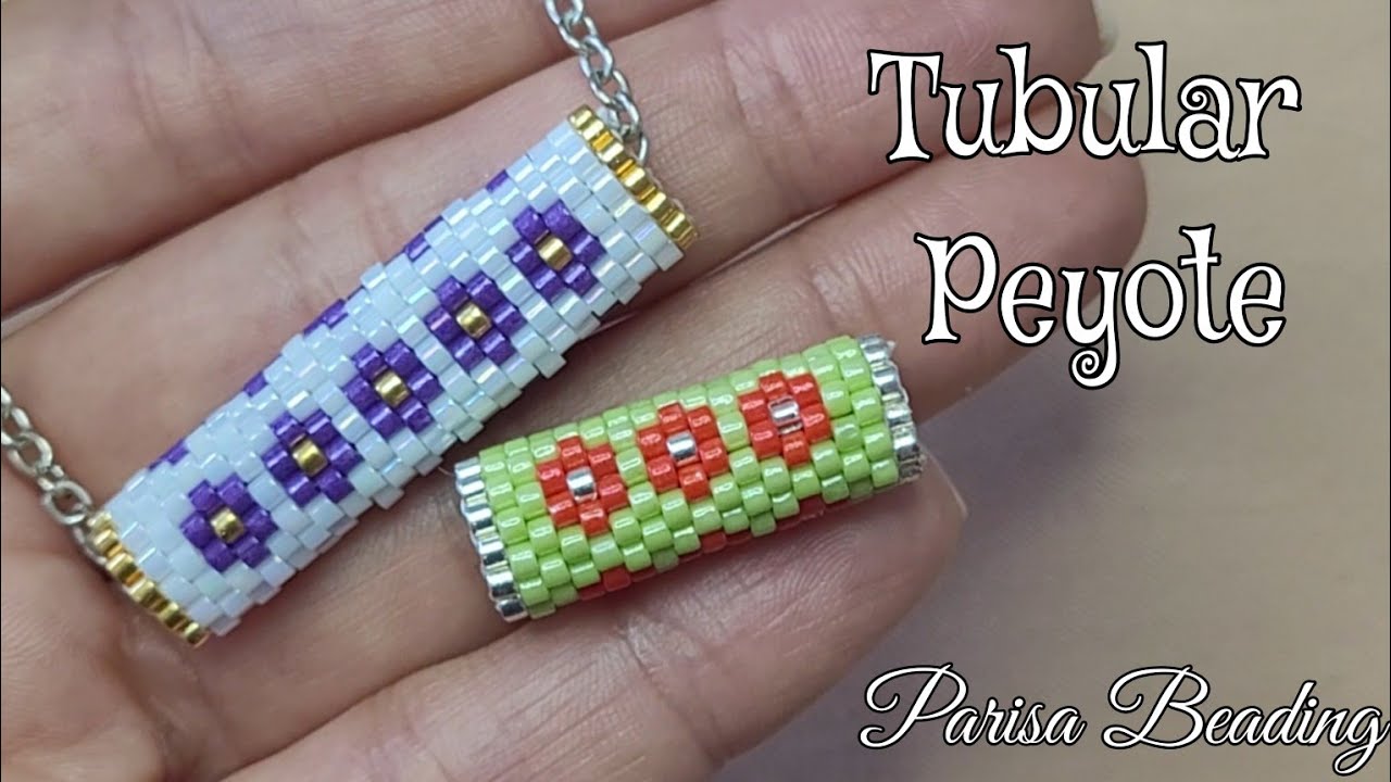 Beaded Tubular Peyote Component / Easy way to do Odd Count Peyote stitch 😉