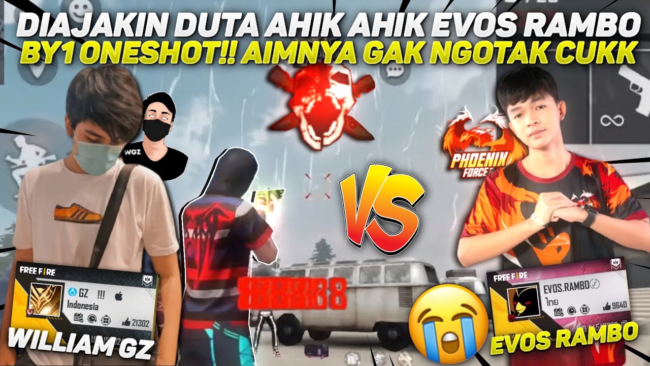 DIAJAKIN BY1 ONESHOT SAMA DUTA AHIK AHIK EVOS RAMBO!! AIM NYA GAK NGOTAK CUKK...😭