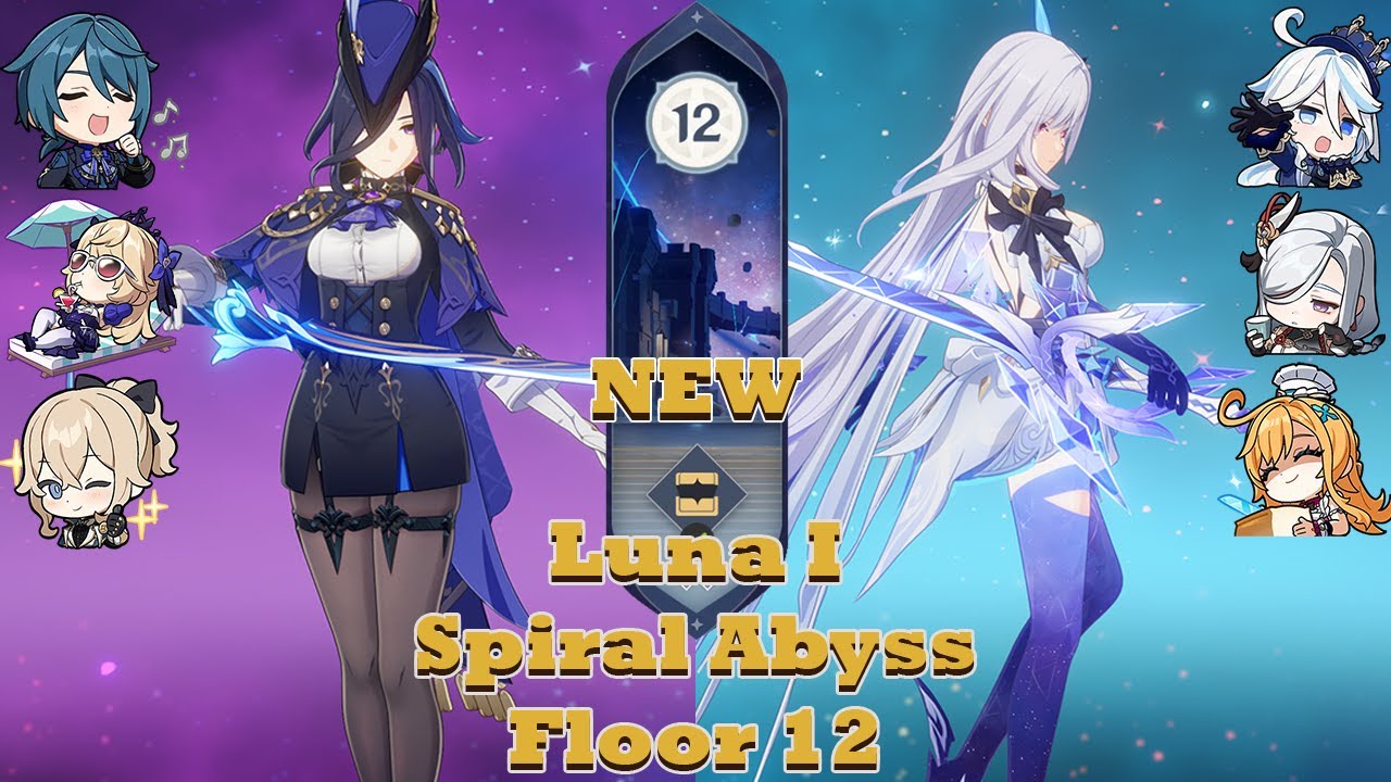 [Luna I] Clorinde Electro-Charge & Skirk Freeze Spiral Abyss floor 12 | Genshin Impact