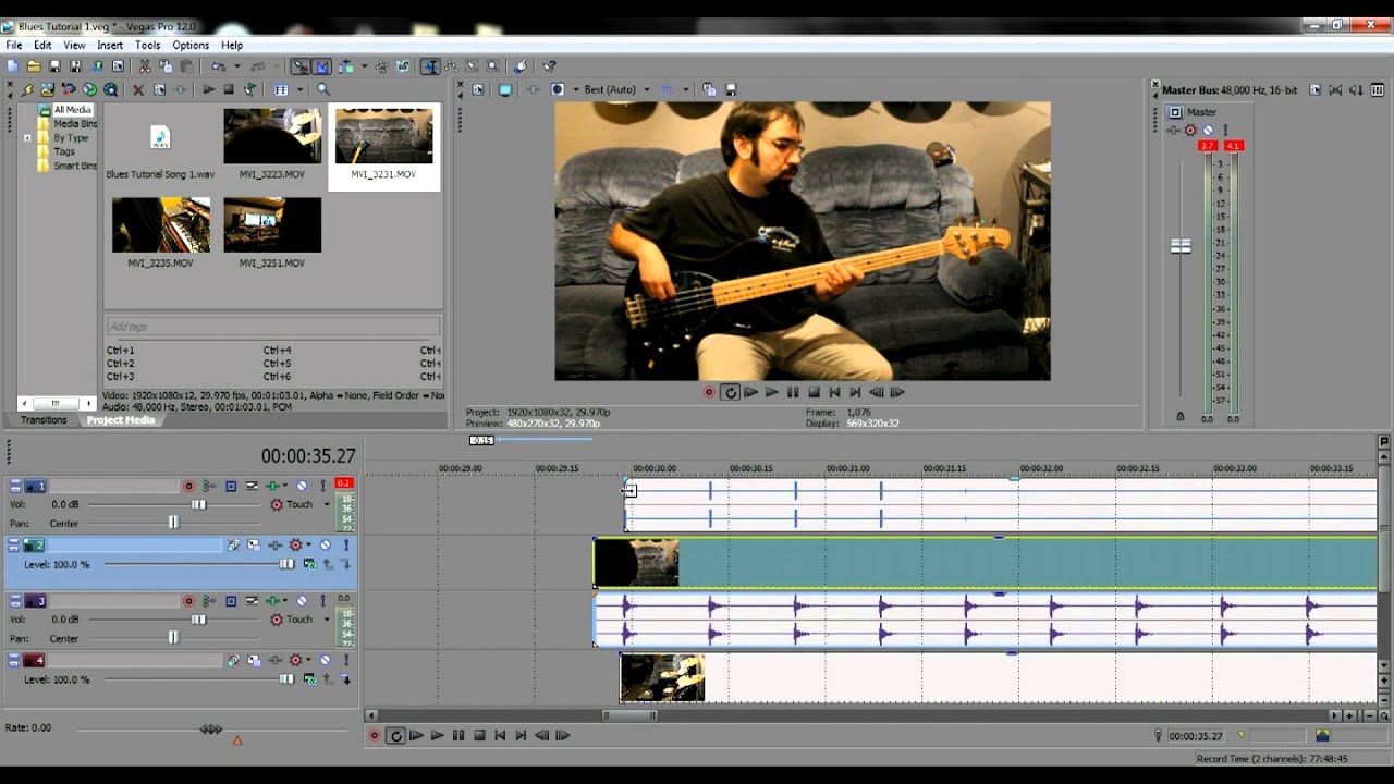 How To Make Split Screen Music Videos - Sony Vegas Tutorial with Richie Castellano