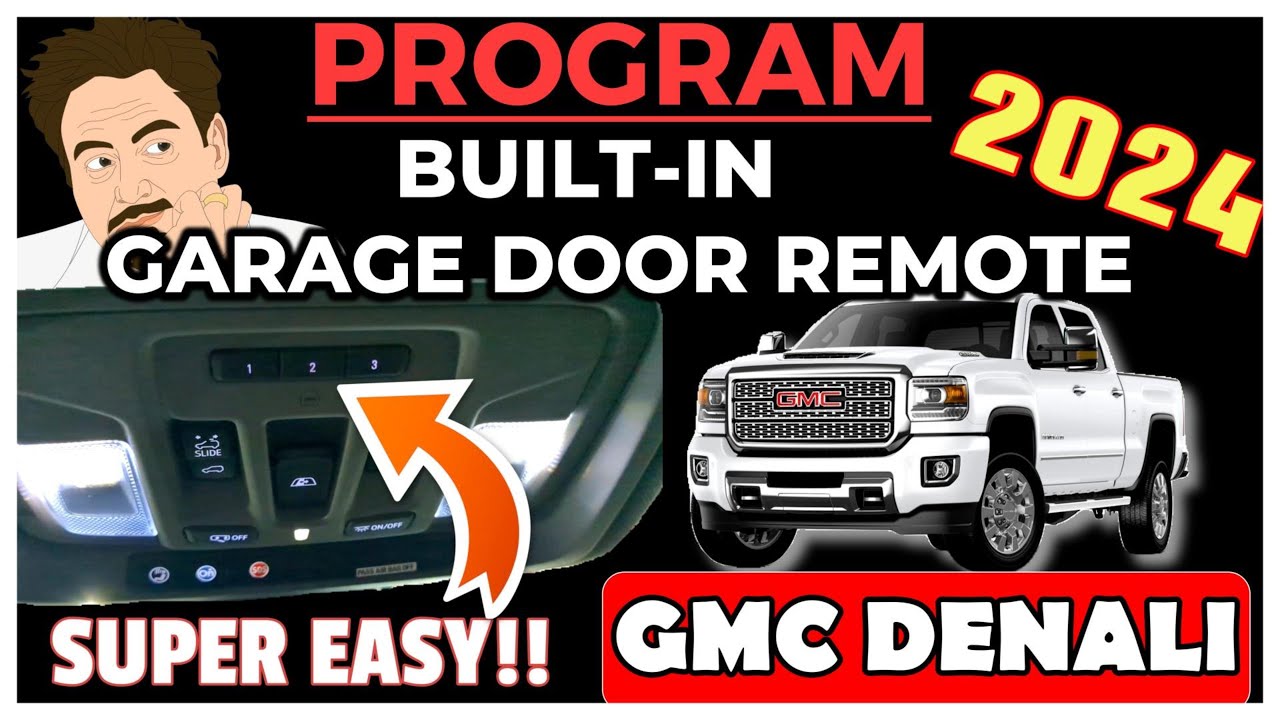Удаленное программирование гаражных ворот GMC Denali 2024 EASY | #homelink