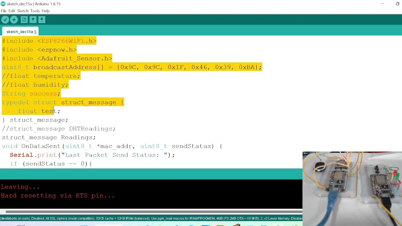 การสื่อสารไร้สายแบบ WiFi ระหว่างบอร์ด NodeMCU  สองบอร์ด หรือหลายบอร์ดของ ESP8266 ด้วย MAC Address
