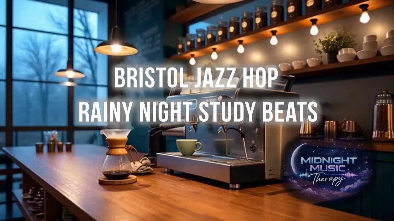 Bristol Jazz Hop ☕ Rainy Night Study Beats | Cozy Lo-Fi Cafe Music for Focus & Relaxation