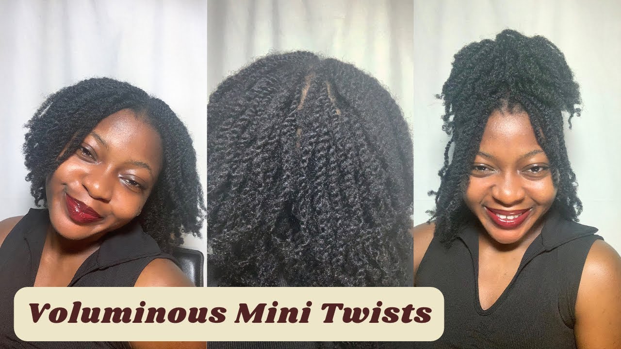 IT'S THE VOLUME FOR ME!!! Loose mini twists on blow out🤩