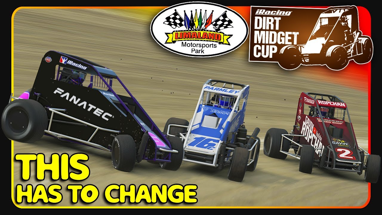 Dirt Midget 'Garbage' - Limaland Park - iRacing Dirt