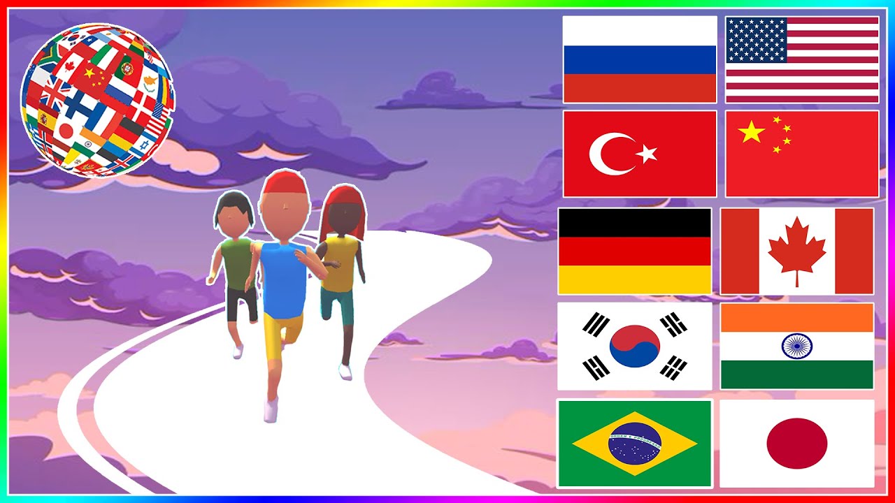 🏳️🏁 Flag Paint 🏴🎨 All Country Quiz Game Gameplay (Android,IOS)