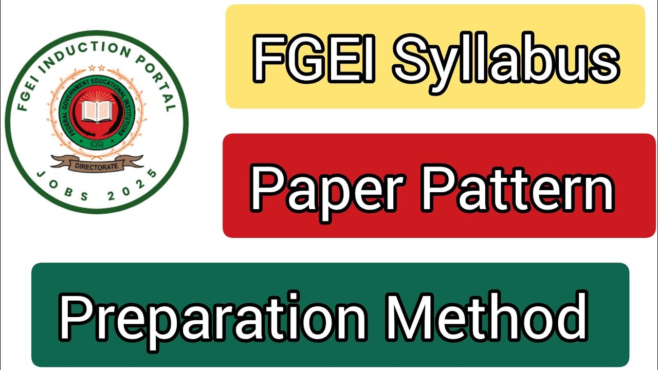 FGEI Test 2026 | Syllabus, Paper Pattern & Preparation Strategy (Complete Guide)