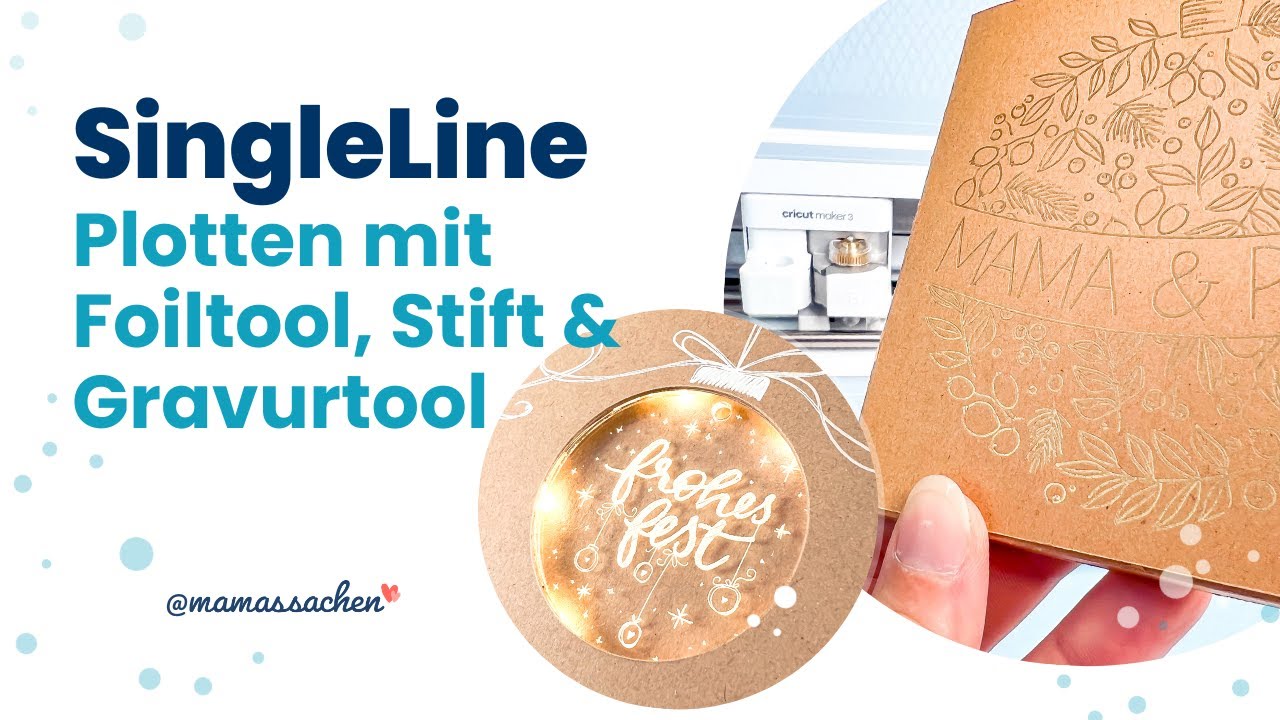 Cricut Maker - Foiltool, Gravieren, Zeichnen & Plotten | #liveplottenmitsuse