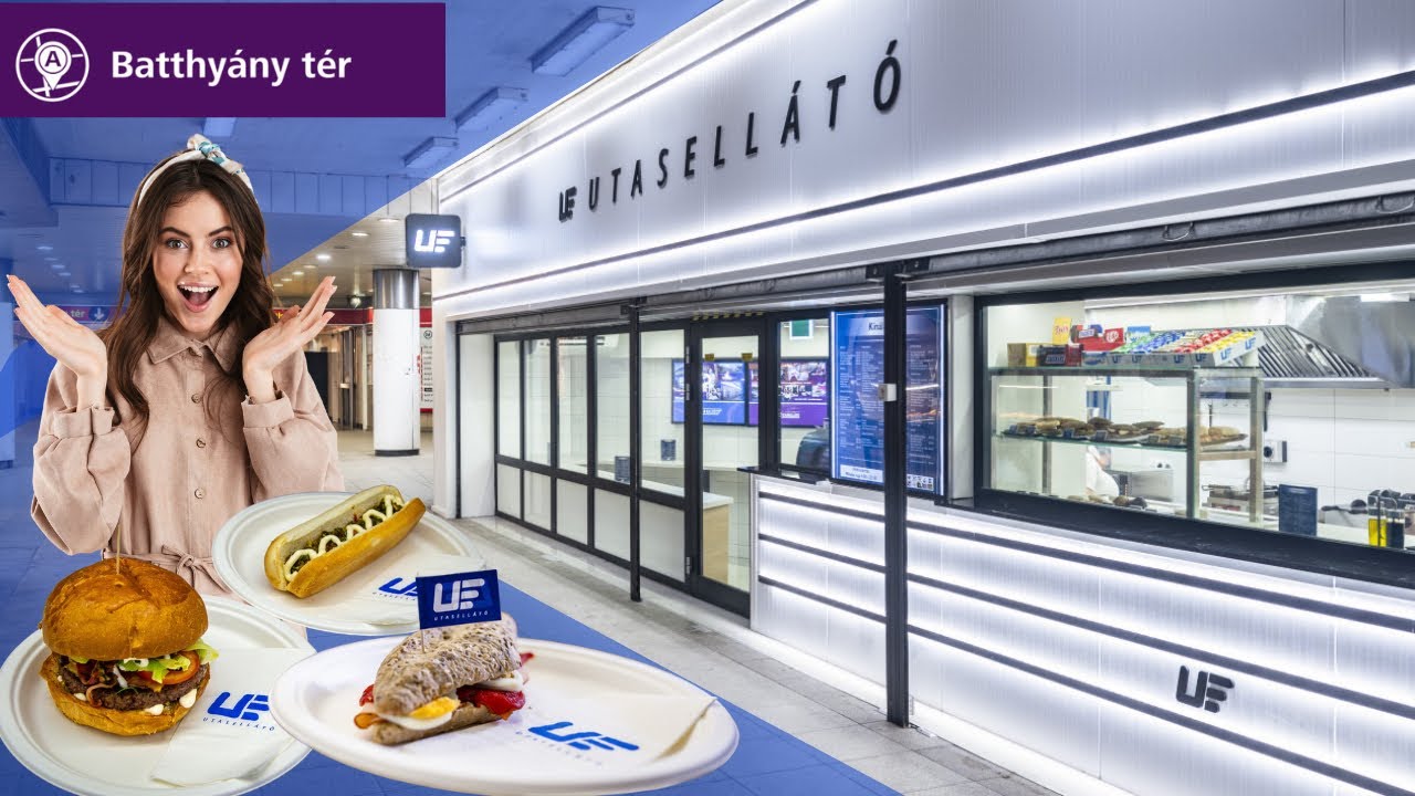 Minőségi ALULJÁRÓS kaja Budapesten!? UTASELLÁTÓ, nem csak a vonaton! 🍽️🚂🍔