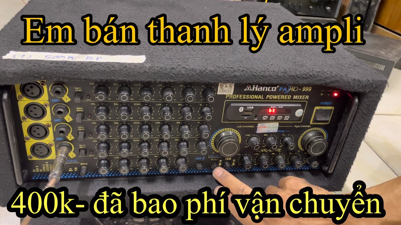 Em thanh lý ampli giá rẻ|ampli karaoke 400k bao phí vận chuyển (0987611633)