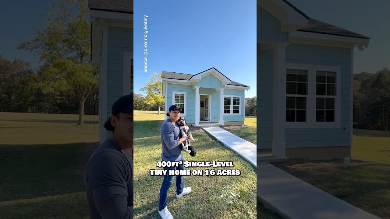 400-sqft Single-Level Tiny Home on 16 Acres! 🏡