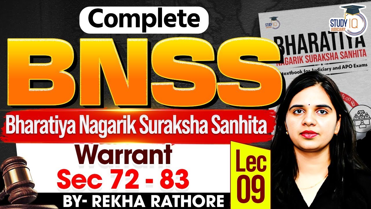 BNSS 2023 Warrant | sec 72 to 83 | Complete Bhartiya Nagarik Suraksha Sanhita