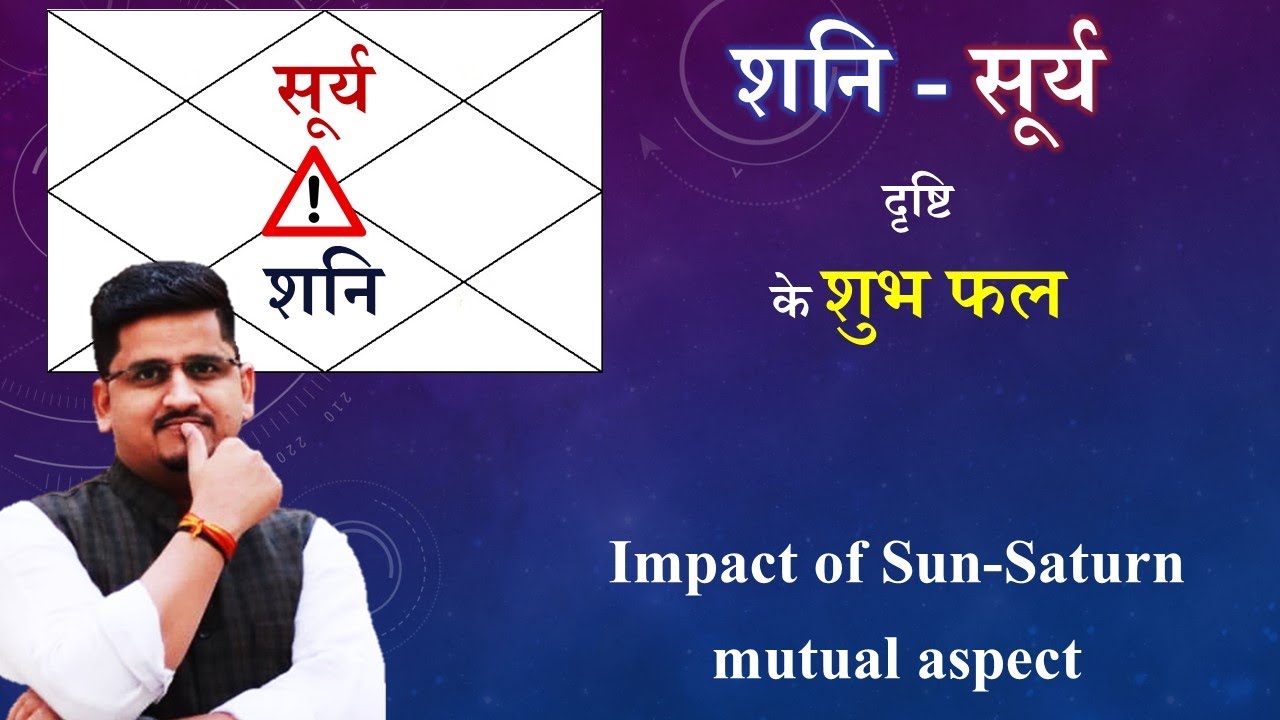 सूर्य शनि की दृष्टि । Saturn - Sun Aspects | कुंडली मे सूर्य शनि संबंध | Nitin Kashyap