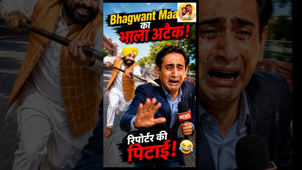 Bhagwant mann ka bhala attack ||  Rahul kanwal trolled @MoodooffComedy #desicomedy #relatable