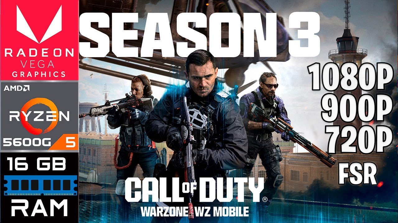 Call of Duty: Warzone 3 Temporada 3 | Ryzen 5 5600G | 16GB RAM