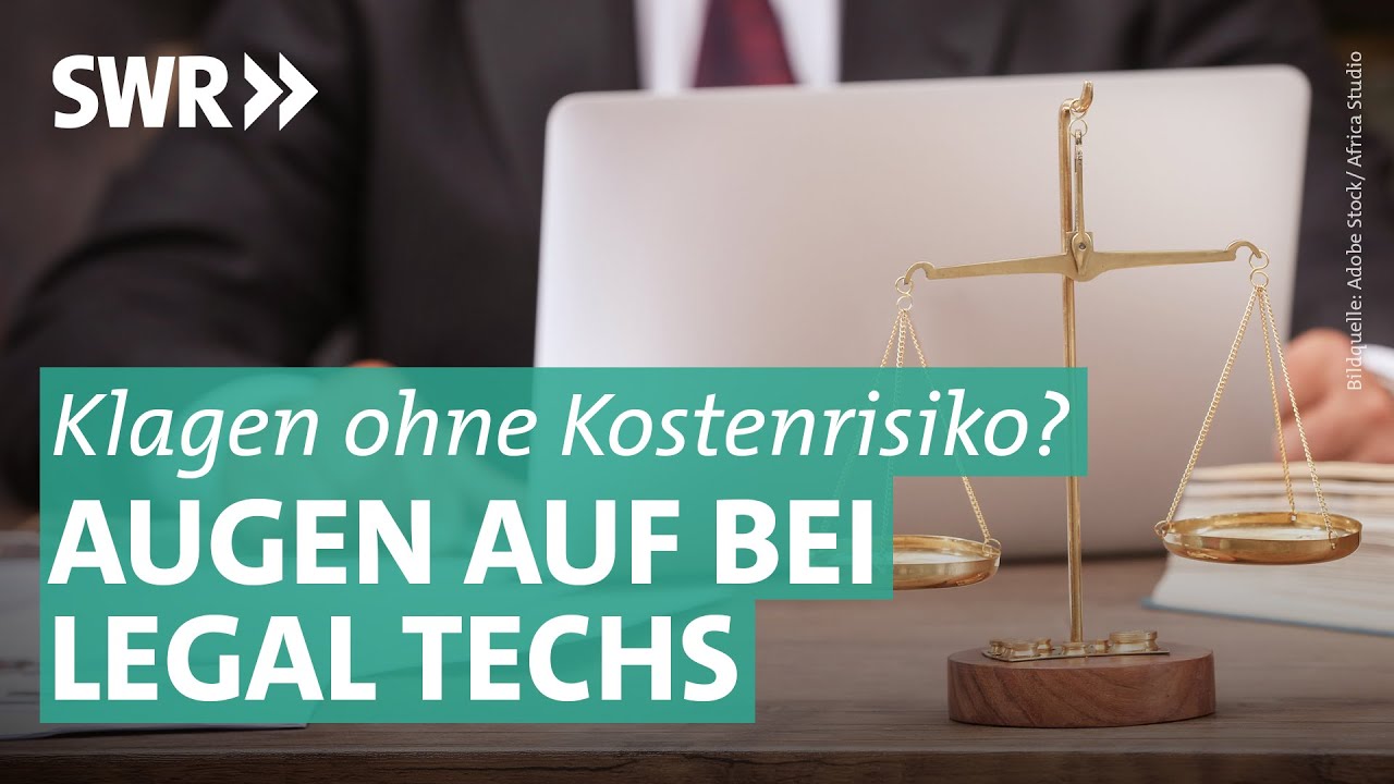 Probleme mit Prozessfinanzierern: Legal-Tech-Unternehmen insolvent | Marktcheck SWR
