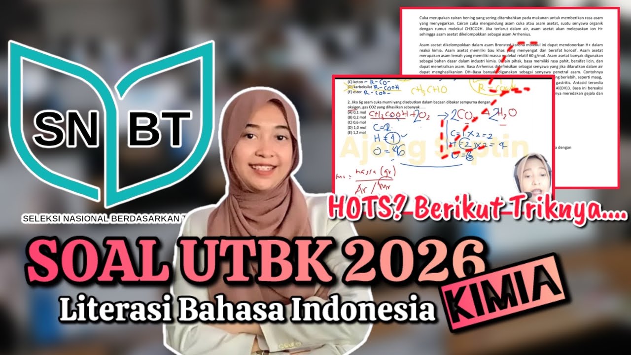 Soal UTBK 2026 LBI Kimia (Literasi Bahasa Indonesia) 
