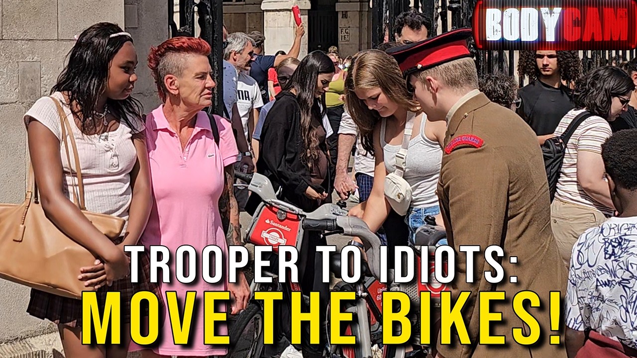 Trooper to Idiot Tourists: MOVE THE BIKES NOW! | BODYCAM